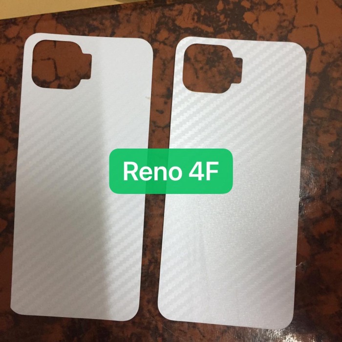 Skin Carbon OPPO RENO 4F - Back Skin Handphone Protector Handphone