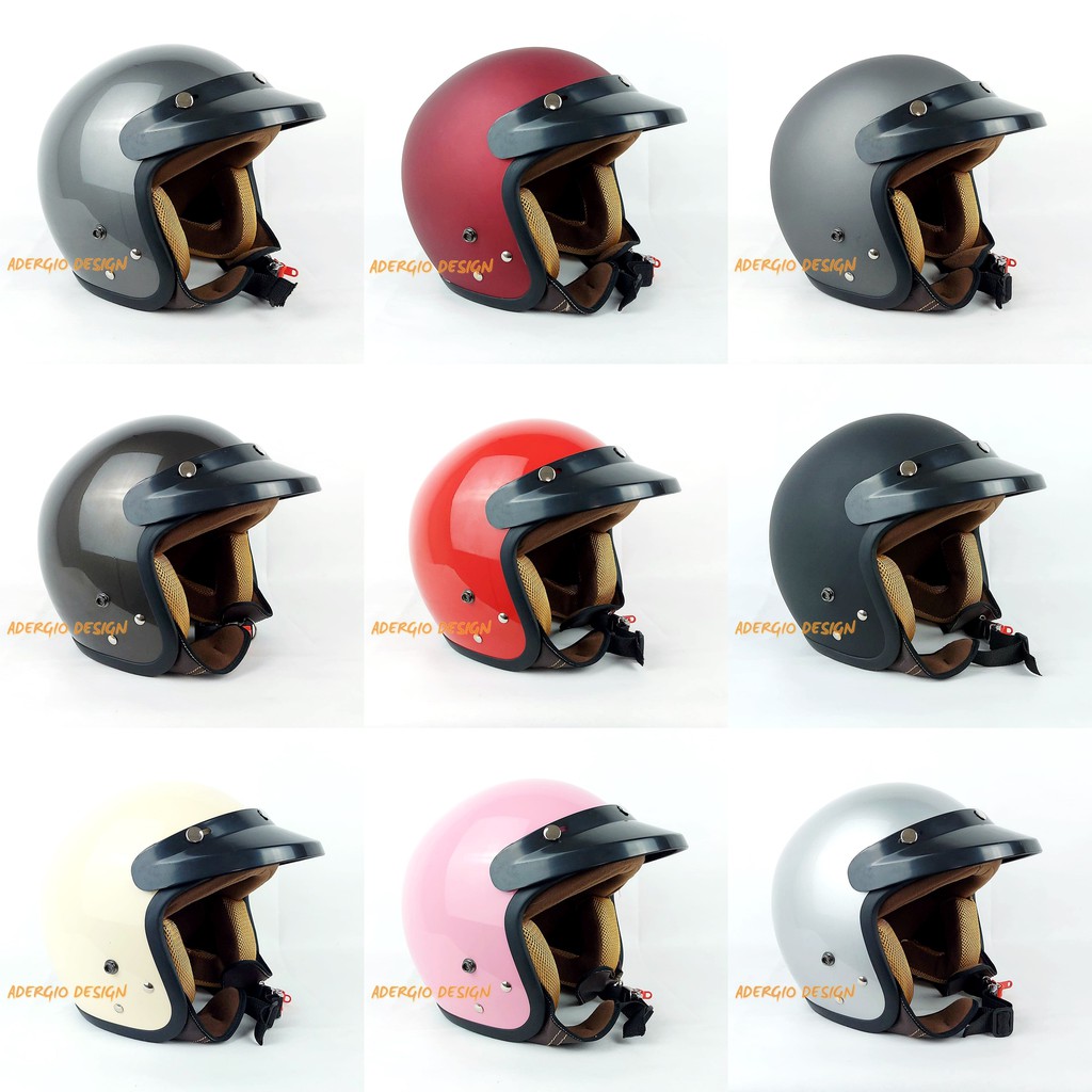 HELM BOGO DEWASA FULL LEHER SNI ADERGIO DESIGN