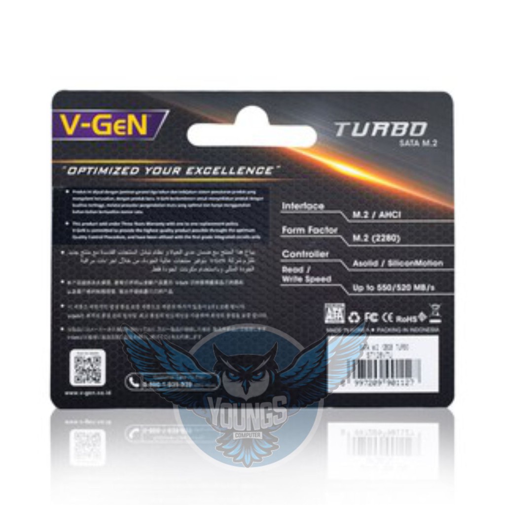 SSD M.2 SATA V-GEN 256GB VGEN TURBO