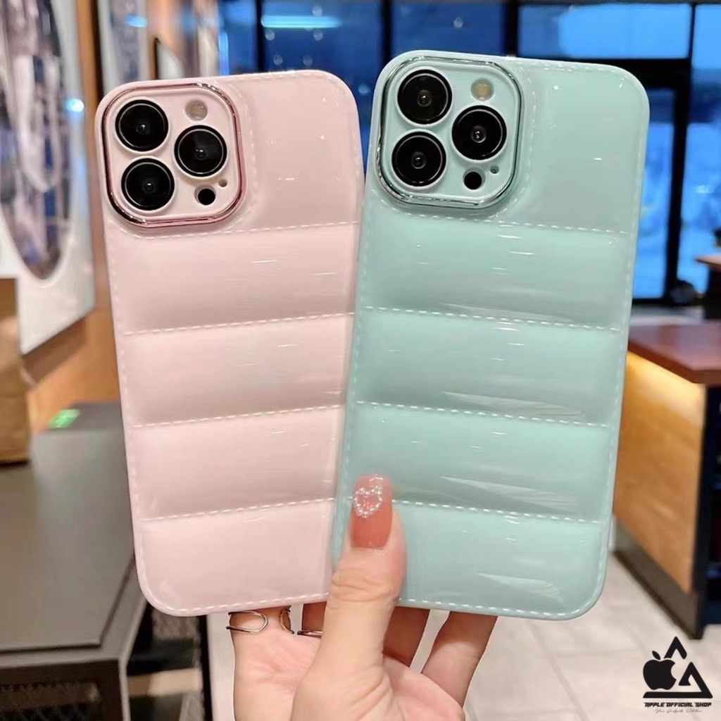 Softcase 3D AIR PILLOW  KOREAN Lensa Kamera iPhone 13 PRO MAX 12 PRO MAX 11 PRO MAX XR X XS MAX 7 7+ 8 8+ SE 2 3 Soft Case Jacker Air Puff Bantal SILIKON MEWAH Camera Protection
