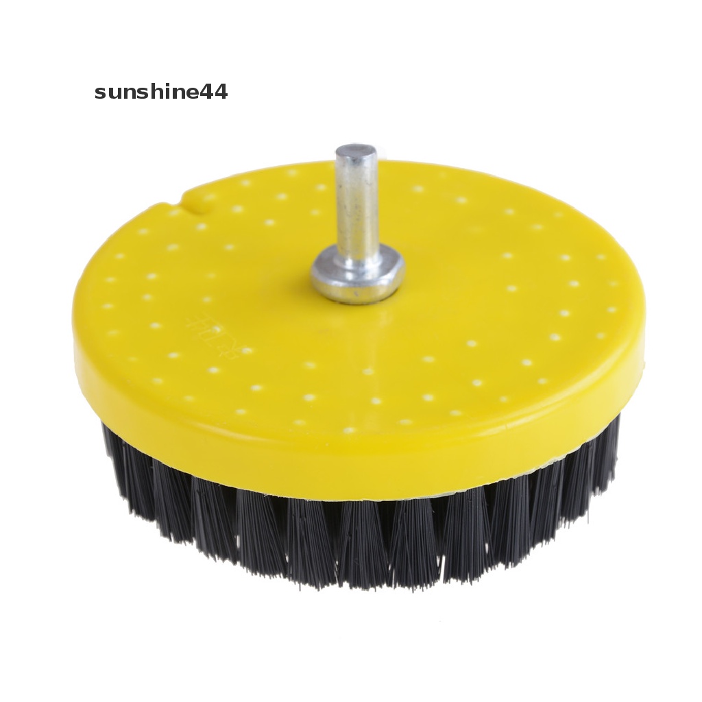 Sunshine 110mm Power Scrub Drill Brush Untuk Membersihkan Karpet / Sofa / Furniture Kayu