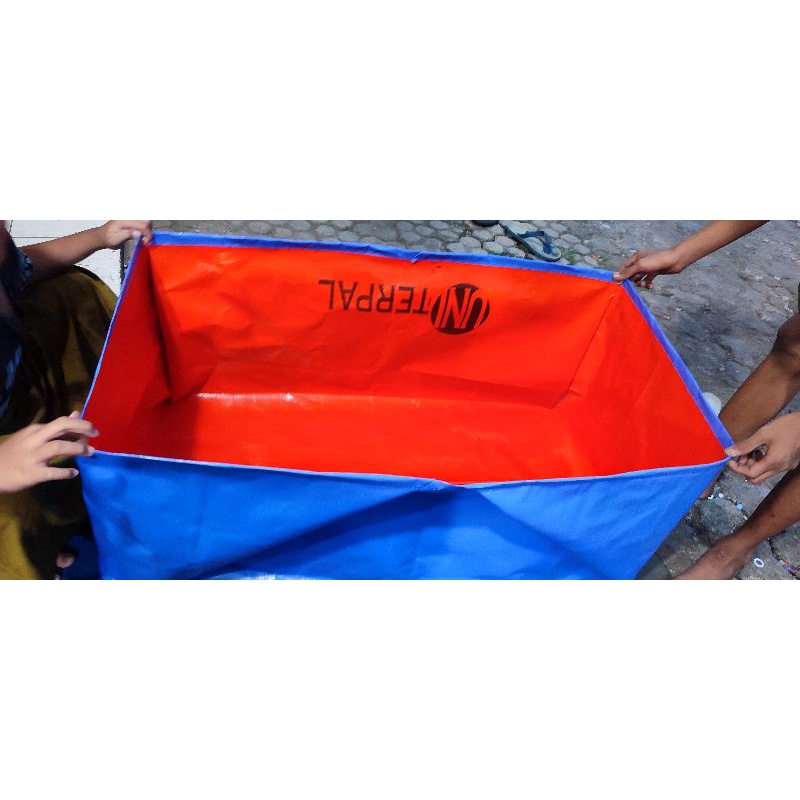 terpal kolam ikan a5 100x50x50 grosir