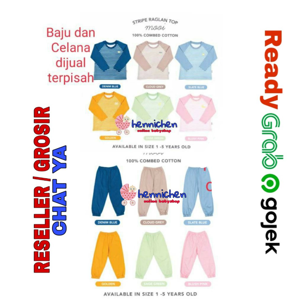 PROMO 7.7 PROMO BAJU LEBARAN MURAH PROMO SALE MOOI KAOS ANAK PAKAIAN ANAK STRIPE RAGLAN  CELANA JOGGER ANAK CELANA PANJANG ANAK2