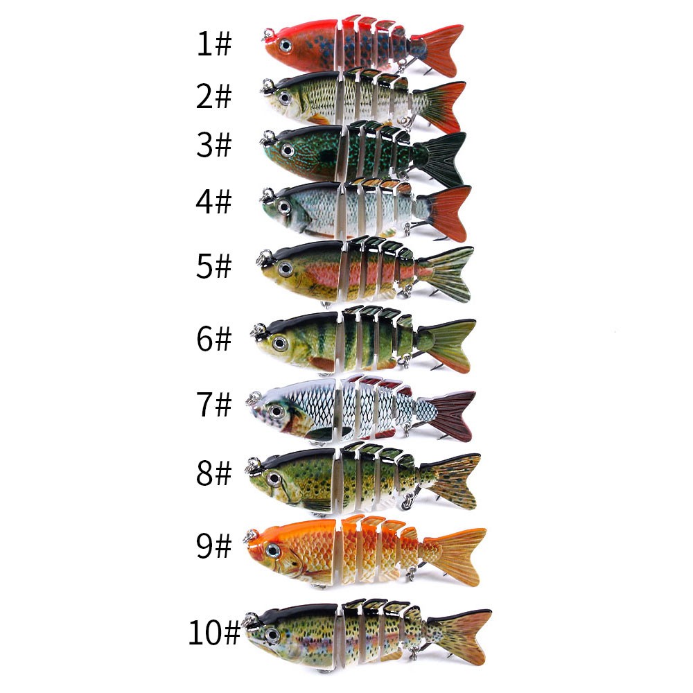 HENGJIA New 1Pcs Jointed Minnow Umpan Pancing 8cm/13g Swimbait Fishing Lure Ikan Wobbler Bait Tackle