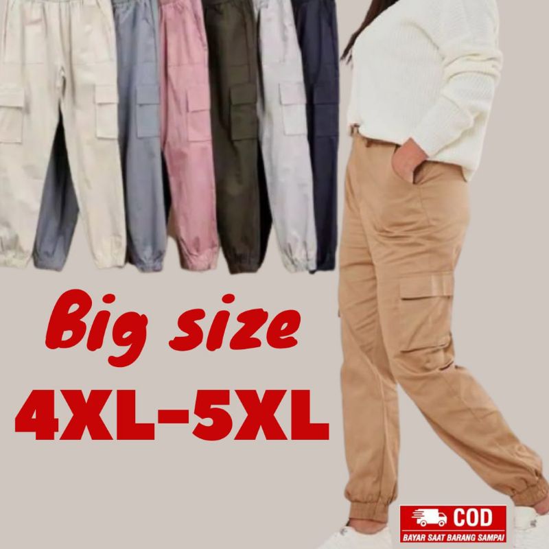 Celana cargo wanita | Baggy pants Wanita Jogger | Baggypant jumbo Drill premium