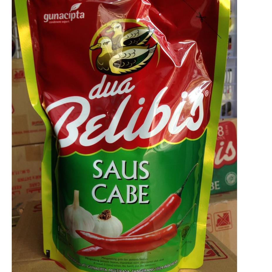 

א NEW Saus Cabe Sambal Cap Dua Belibis Premium Pouch 1 Kg Refill Saos Sambel Kiloan Chilli Sauce CF