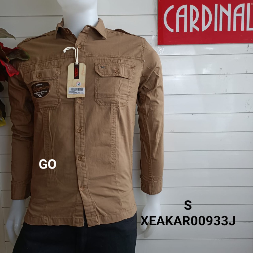 gos TCJ CARDINAL KEMEJA KOKO CASUAL Pakaian Pria Muslim Baju Cowok Lengan Panjang