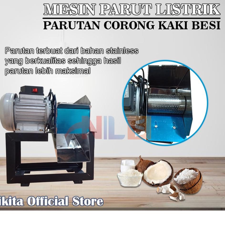 Parutan corong | Mesin Parut Kelapa Listrik Kaki Besi | Parutan Serbaguna ✄➱ (Super Promo)