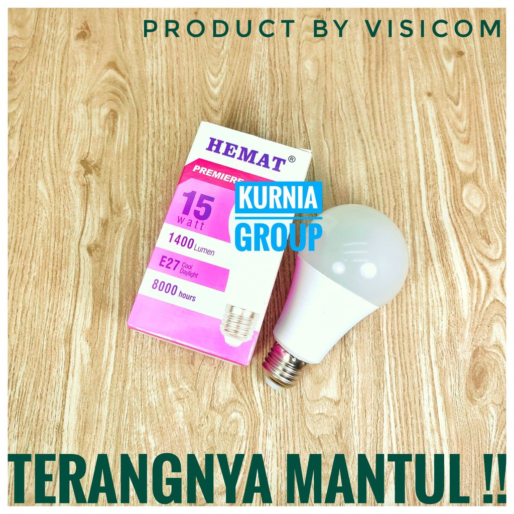 LAMPU LED 20w 15w HEMAT PUTIH MURAH PREMIUM TERANGNYA MANTUL 15W HARGA GROSIR TERMURAH BY VISICOM