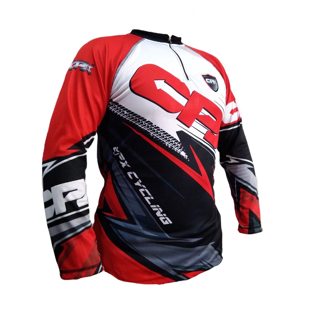 Cpx Sport Set Cycling Jersey Baju Gowes MTB Plus Celana Sepeda Training Panjang