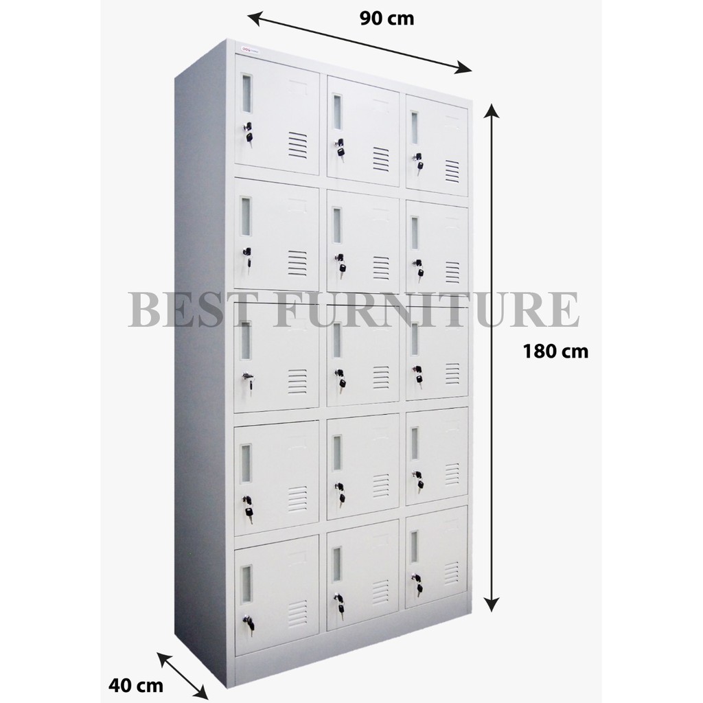 Best Locker Filing Cabinet Stainless Besi Anti Banjir 15 Pintu