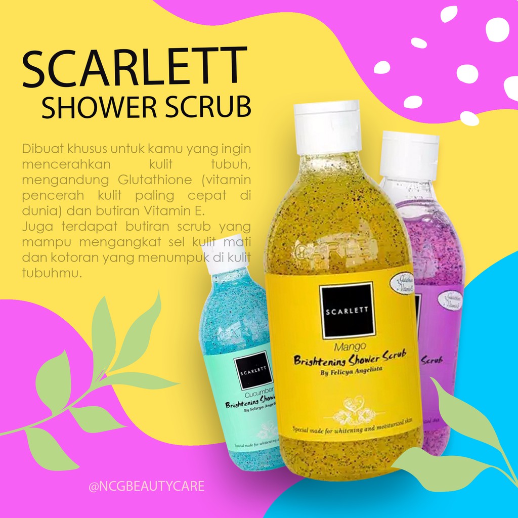 Scarlett Brightening Shower Scrub