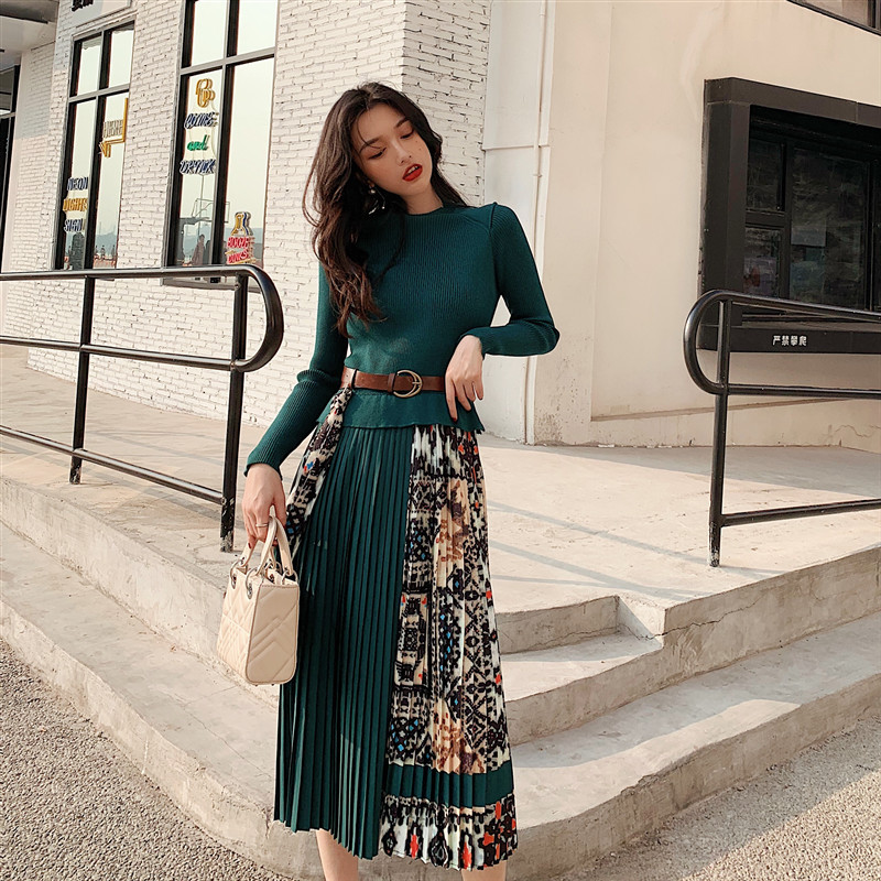 sweater and skirt for fall