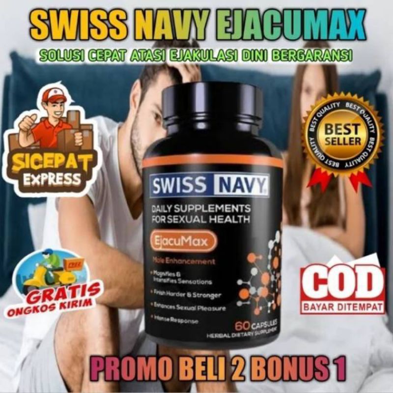 Solusi Ejakulasi Dini Swiss Navy EjacuMax Suplement Herbal OriginalRp500.000