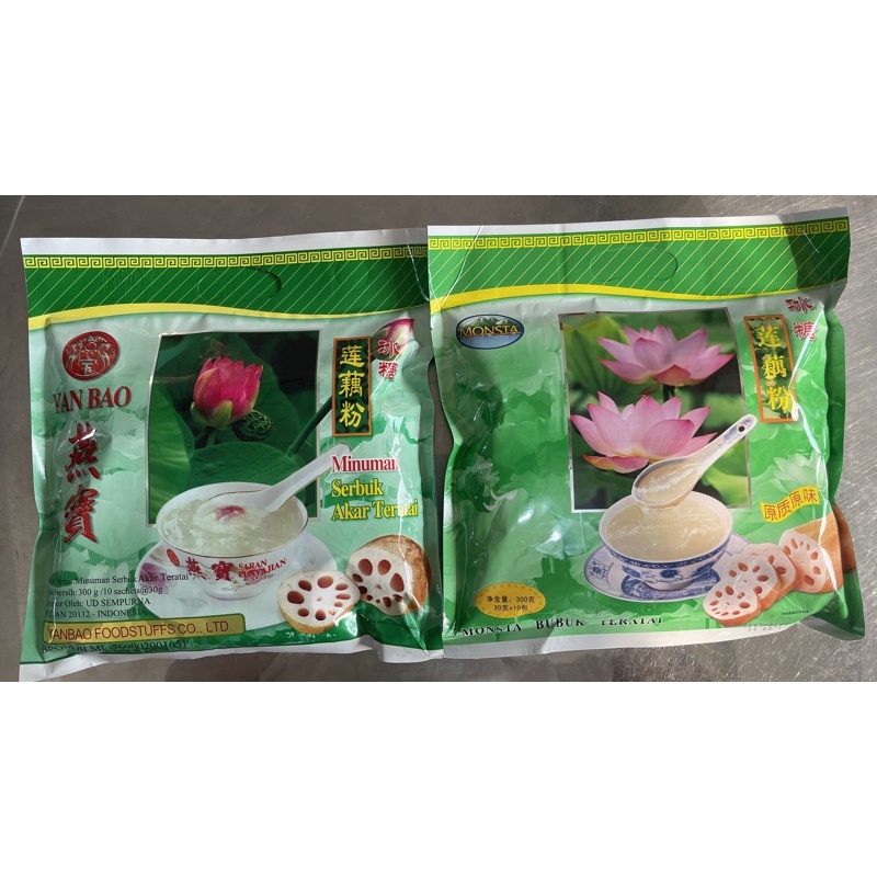 

Minuman Serbuk Teratai Merek Monsta & Yan Bao