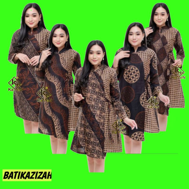 TUNIK BATIK // ATASAN BATIK WANITA JUMBO XL XXXL//TUNIK BATIK PRIMIS //TUNIK BATIK