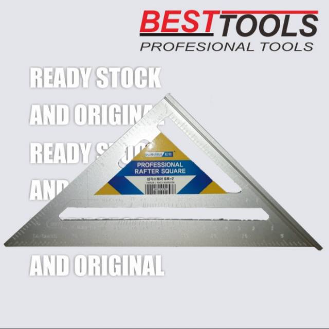 

Penggaris Segitiga Professional 7 inch (SILVER)