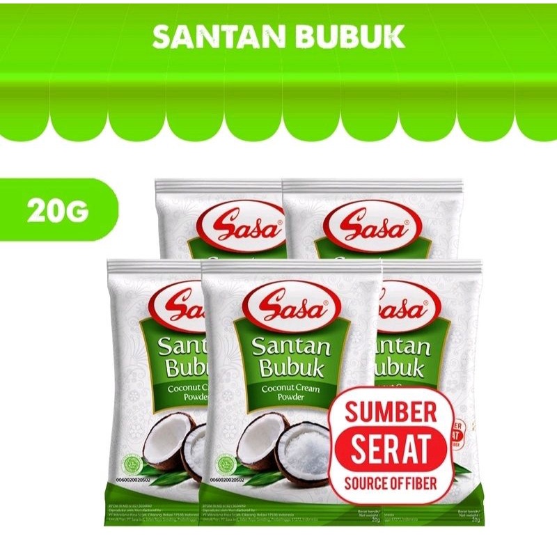 

Sasa Santan Bubuk 20gr Kelapa Parut Penyendap Masakan Coconut Powder