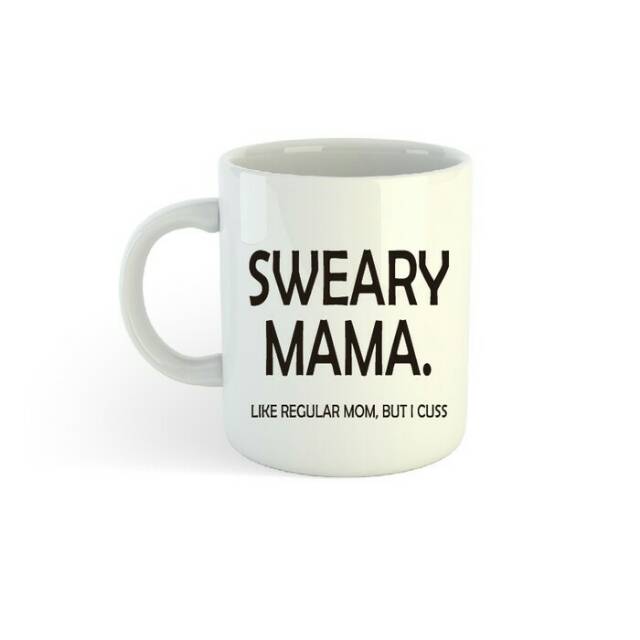 Mug Gelas Sablon Quote Sweary Mama Wisuda Souvenir Hadiah Hampers Gift