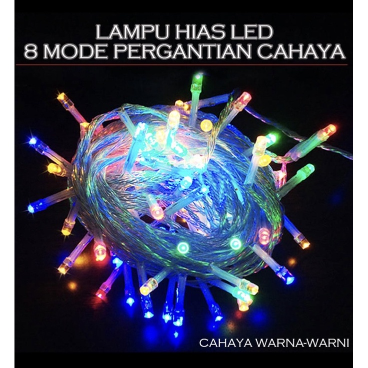 lampu Natal lampu pohon natal 100 led