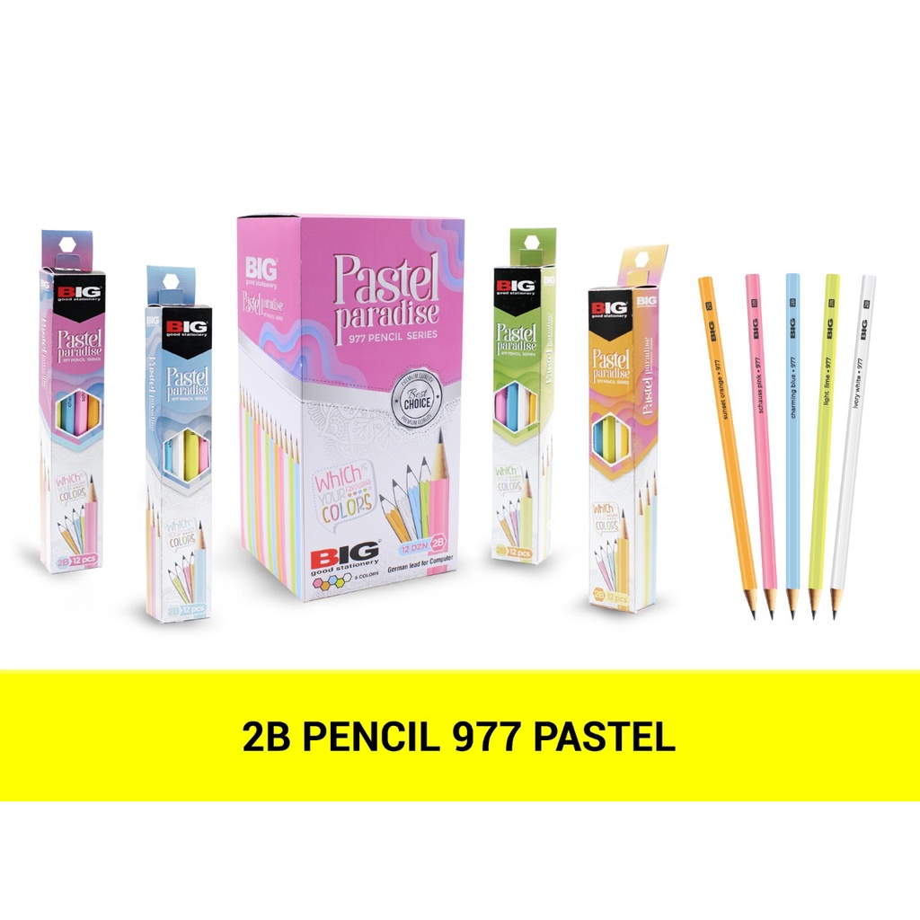 

Pensil 2B BIG 977 Pastel Paradise - ATK
