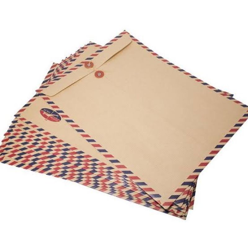 

Amplop Coklat Folio Air Mail 310 Tali / Amplop Coklat Air Mail 310 F4