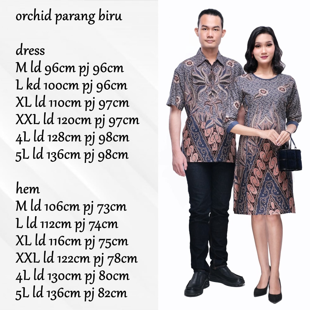 BATIK COUPLE KELUARGA SARIMBIT PASANGAN MUDA AYAH IBU ANAK  PREMIUM FAMILY JUMBO MODERN MURAH KEKINIAN TERBARU TUNIK DRESS TERUSAN ORCHID PRG BIRU CAMISOLA CLOTHING