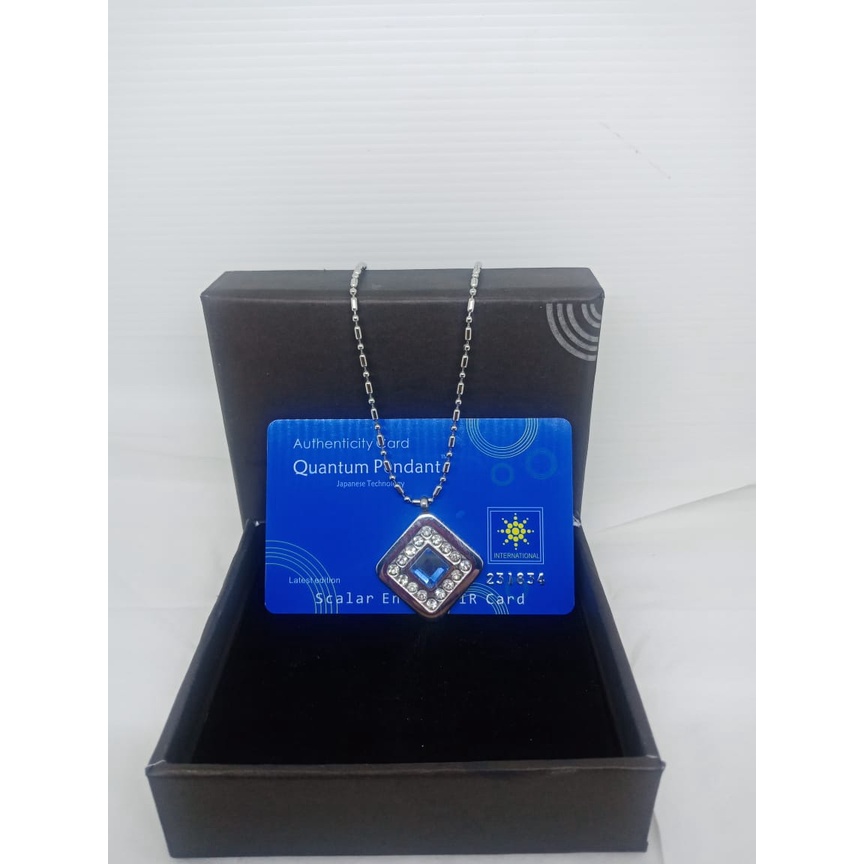 Kalung Quantum Science Energy Pendant Necklace / Kalung Liontin Terapi Kesehatan Magnetic Pendant / Kalung Bio Glass Energi / Kalung Therapy Kesehatan Bio Glass