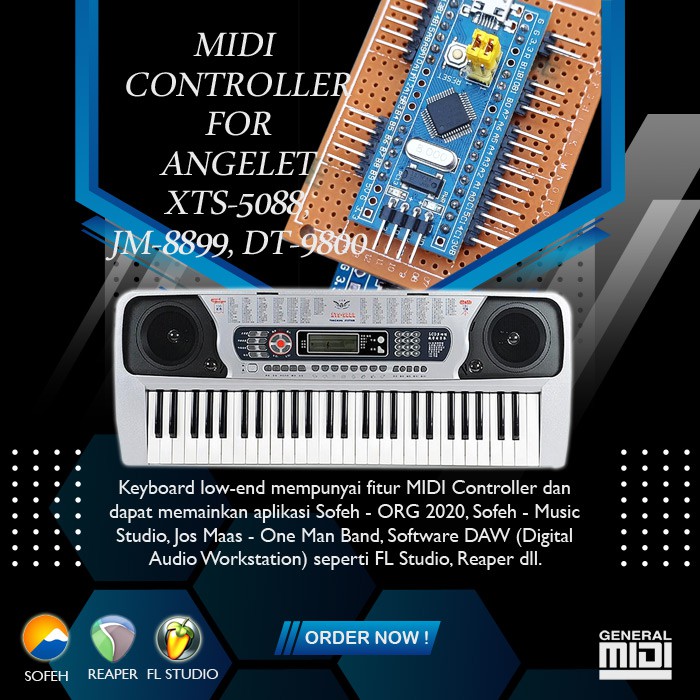 Modul MIDI Controller Angelet XTS-5088, JM-8899