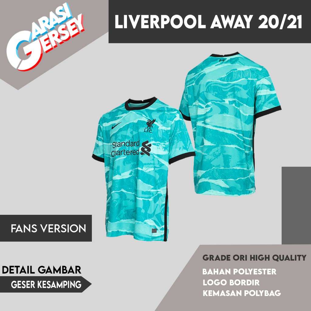 Jersey Sepak Bola Liverpool Away 2020 2021
