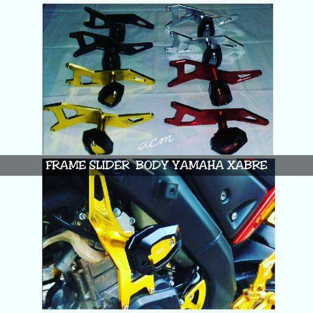 JALU FRAME SLIDER BODY FULL CNC YAMAHA XABRE / JALU PELINDUNG BODY  CNC- YAMAHA XABRE