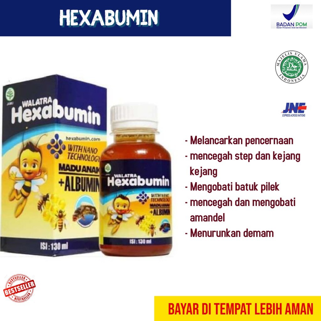 

HEXABUMIN - SUPLEMEN ANAK - OBAT NAFSU MAKAN ANAK