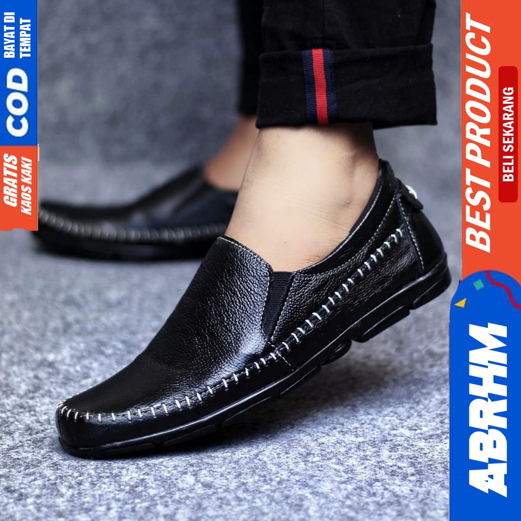 ABRHM KNIT Sepatu Formal Casual Pantofel Kerja