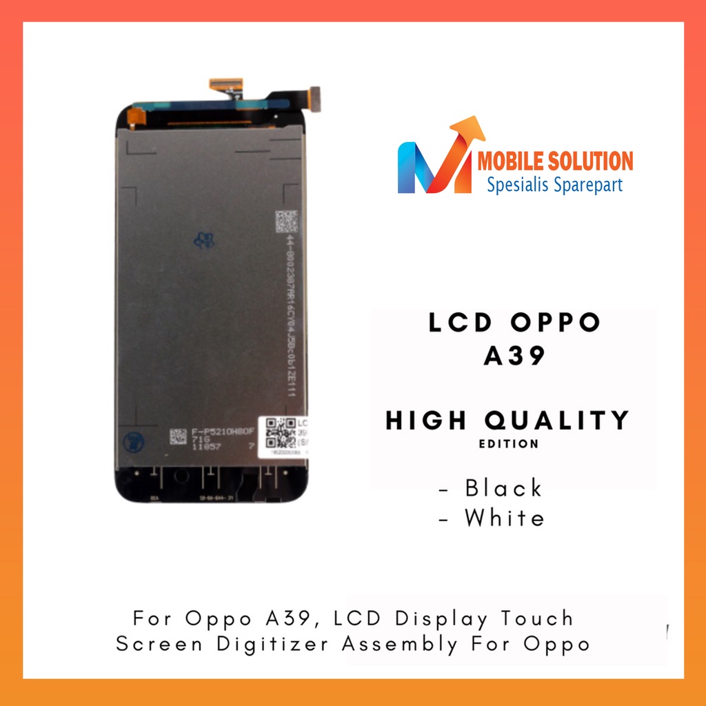 Grosir LCD Oppo A39 Fullset Touchscreen - Parts Kompatibel Dengan Produk OPPO ORIGINAL 100% Garansi 1 Bulan + Packing / Bubbel