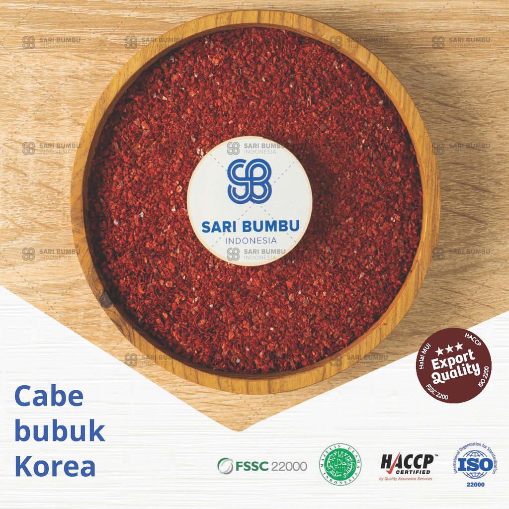 

Cabe Bubuk Kasar Korea / Gochugaru Granule / Cabe Bubuk Kasar / Cabe Bubuk Korea