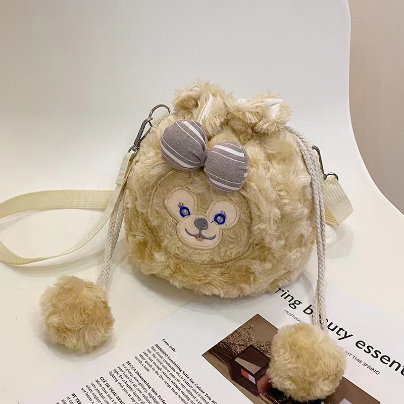 (COD)Tas Selempang Sling Bag  Wanita Fashion Motif Kartun Karakter Hewan Kelinci beruang Anak &amp; Dewasa