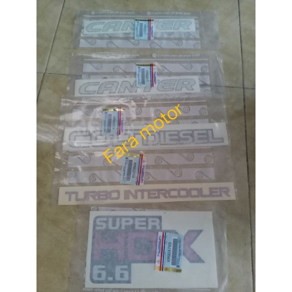 STIKER SET CANTER SUPER HDX 6.6