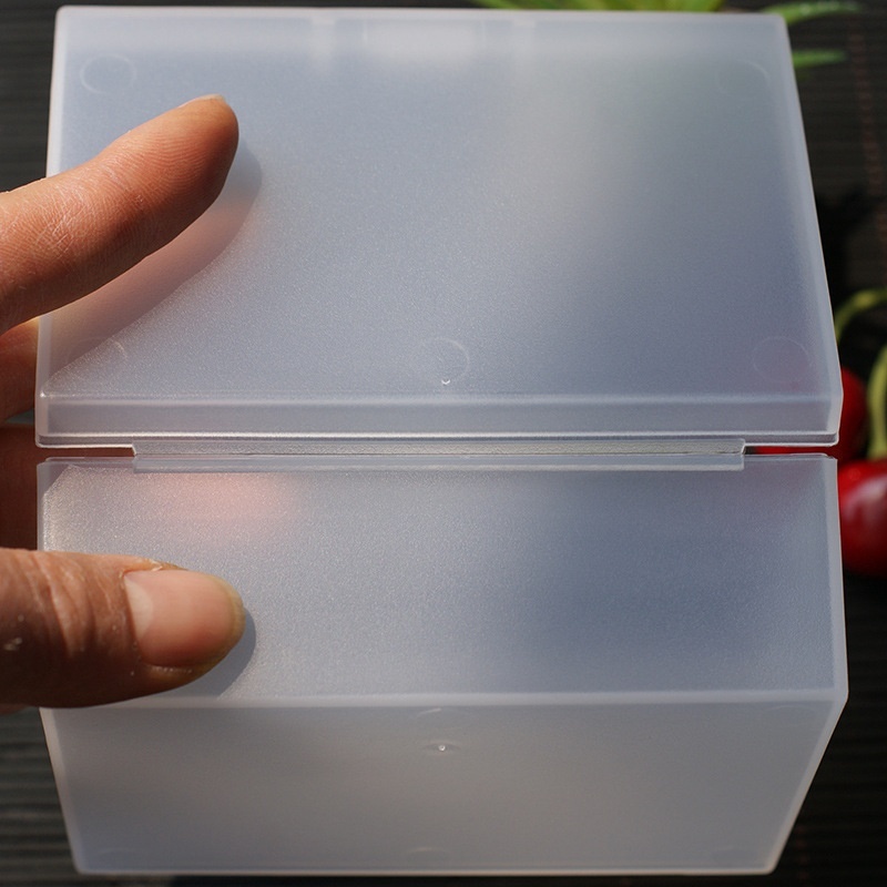 Portable Clear Matte Rectangle Plastic Storage Box Pills Beads Package Box