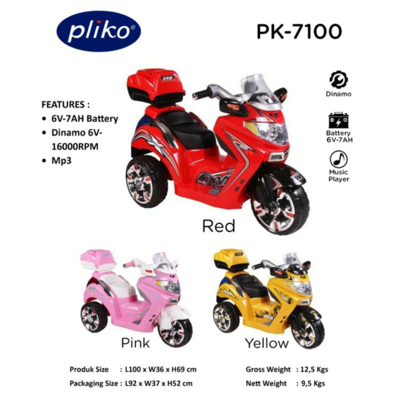 Motor aki anak Pliko PK 7100 nmax