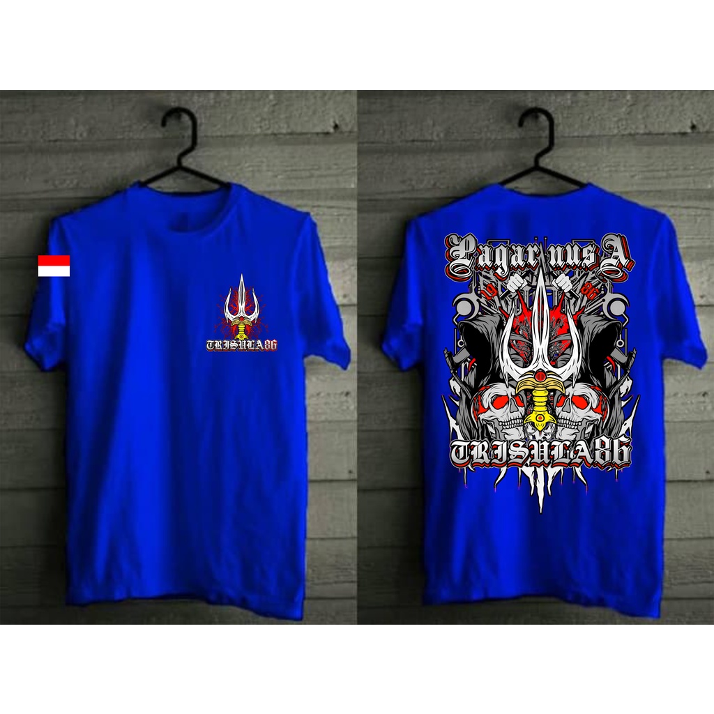 Kaos Pagar Nusa Trisula 86-Kaos Biru