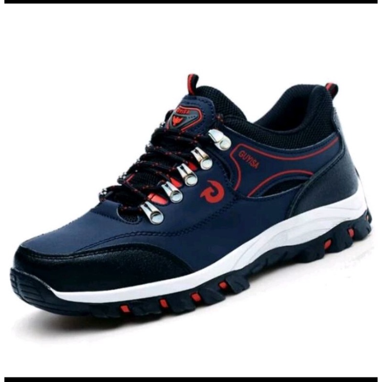 sepatu safety sporty Guyisa Blue 61 ujung besi import pria wanita