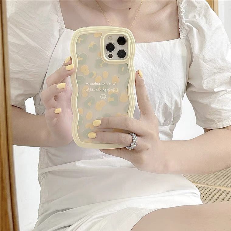 [TPC] Phone Case YELLOW LEOPARD PHONE X XS MAX XR 11 12 13 PRO MAX Yellow Leopard Casing Lucu Korean IP039