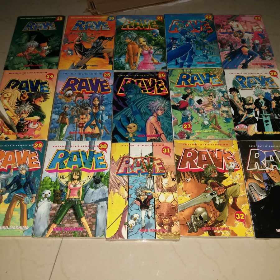Komik Rave set 15pcs Segel