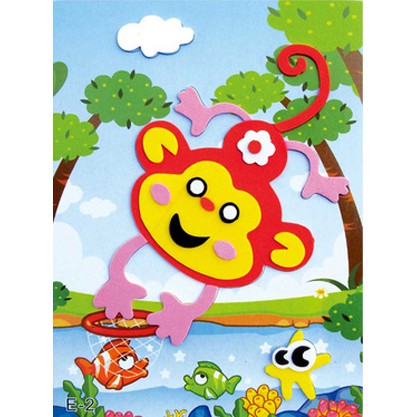 

EK036 Paket Prakarya Anak DIY Tempel Stiker Sponge Spons Eva Gambar 3D
