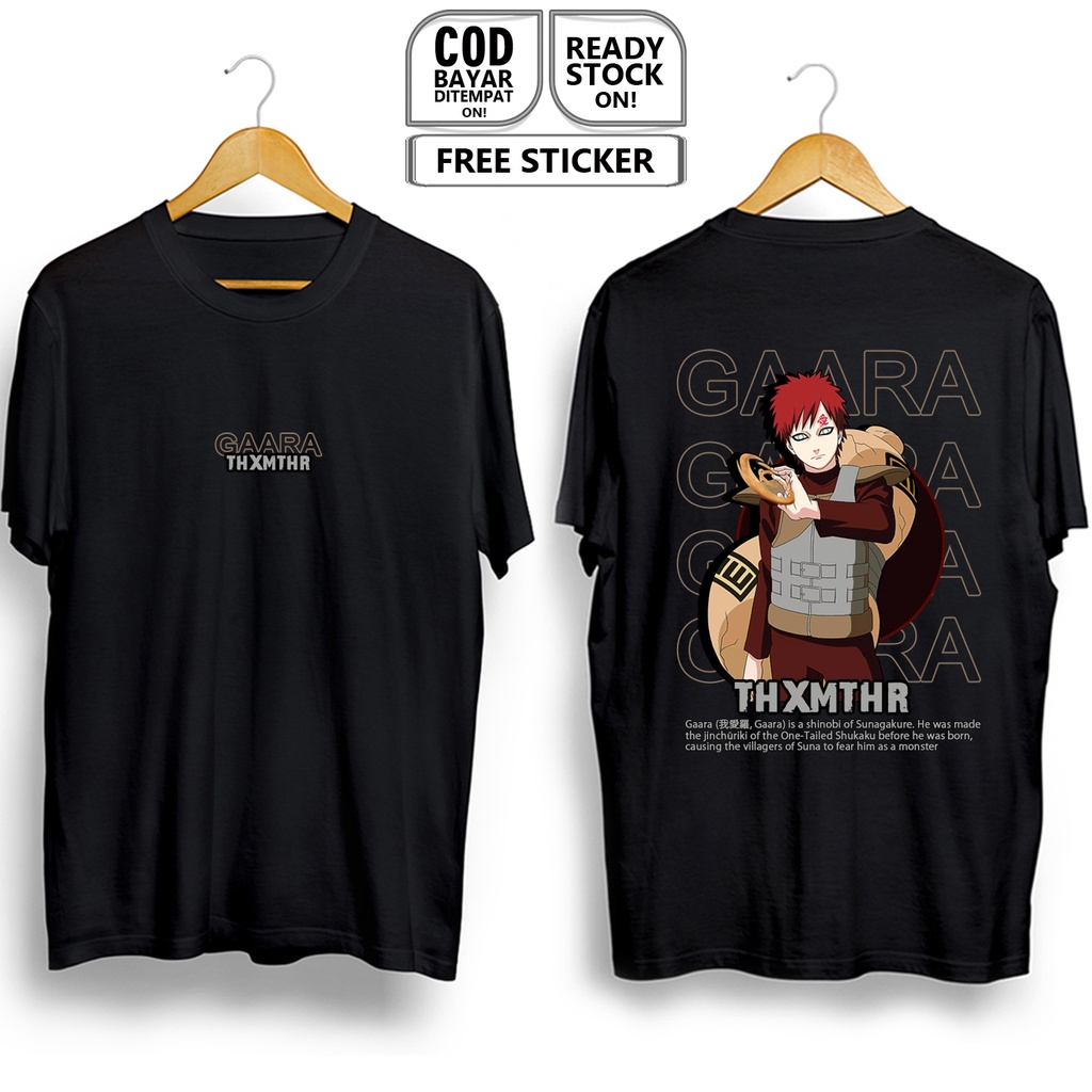 KAOS GAARA NARUTO ANIME MANGA KAZEKAGE CLAN SHINOBI KAKASHI SASUKE SHIKAMARU BAJU JEPANG COSPLAY TM
