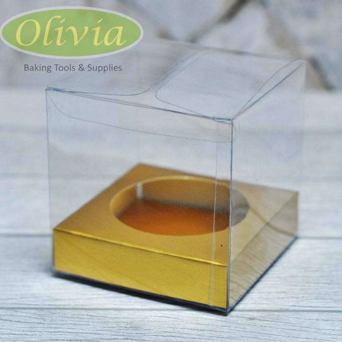 

FALSH SALE Box Cupcake/Dus Kue Mika Emas/Gold isi 1 ready
