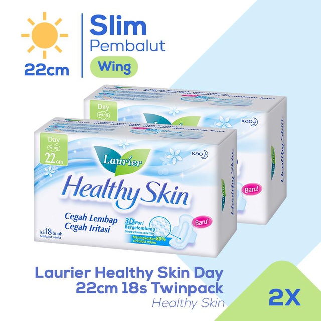 Laurier Healthy Skin Day 22 cm 2 x 18 pcs