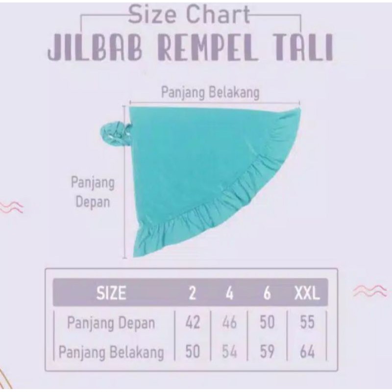 1-6t [ JILBAB REMPEL TALI ] ANAK PREMIUM jilbab bayi kerudung anak jilbab candy