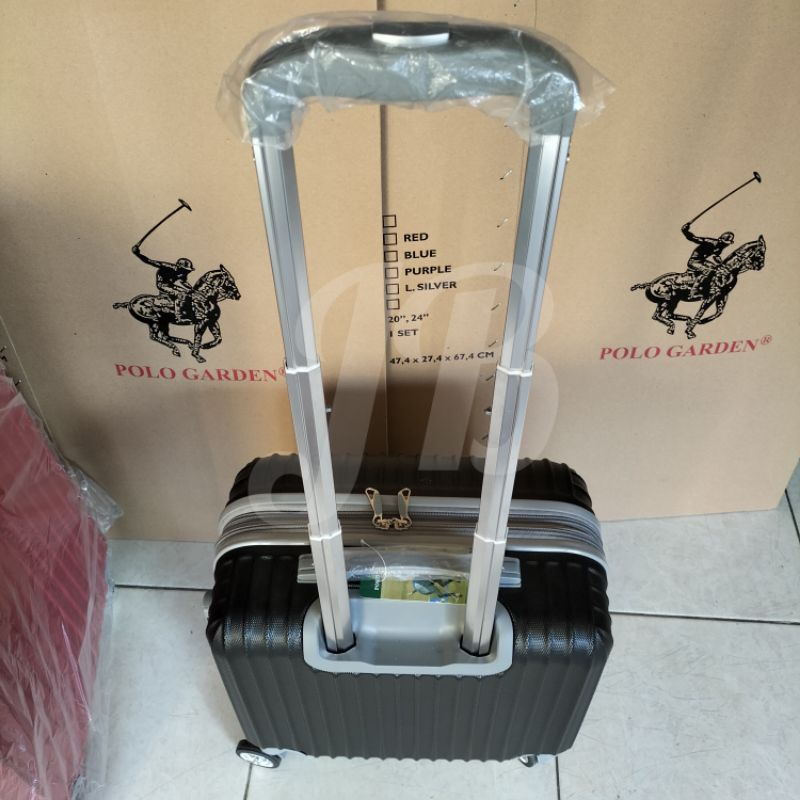 Koper Kabin Fiber 16 Inch Polo Garden Expandable Model Pramugari Pilot Roda 4 Putar Premium