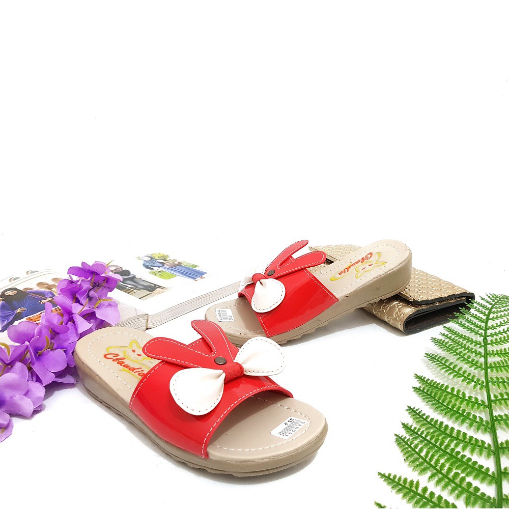 CLAUDIA SLOPPIE Sandal Wedges Anak Remaja Selop Kelinci